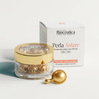 Perla Solare, barattolo e confezione, SPF 50 viso