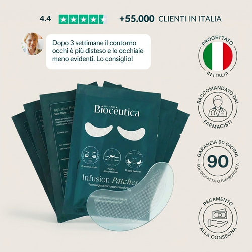 Infusion Patches hero — Progettato in Italia