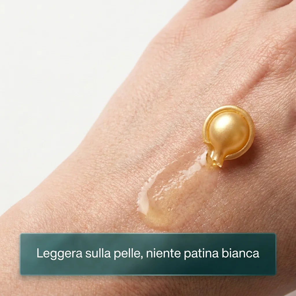 Leggera sulla pelle, niente patina bianca