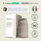 BioActive+ crema giorno attivante anti-eta con filtri minerali, flacone e confezione