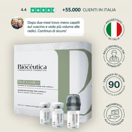 BioDensity+ kit con 3 fiale e testina a microaghi