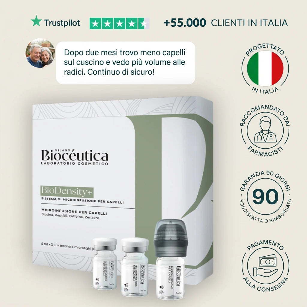 BioDensity+ kit con 3 fiale e testina a microaghi